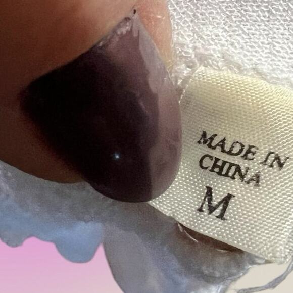 GUESS-LOS ANGELES women’s size M crochet look open front cardigan - Picture 8 of 11